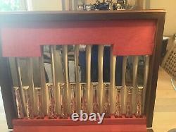George Butler Kings Design Silver Plate Cutlery Set In Original Box