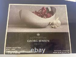 George Jensen Bloom Collection Large Stainless Steel Bowl Boxed