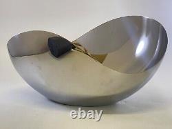 George Jensen Bloom Collection Large Stainless Steel Bowl Boxed