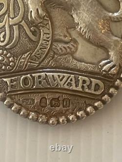 Georgian Officer's Silver Shoulder Belt Plate London & Westminster Light Horse