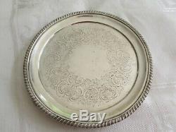 Georgian Sterling Silver Salver or Small Tray London 1815