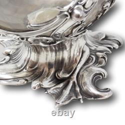 German Antique Art Nouveau Silver Plate Swan Goose Decanter WMF