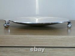 Good English Art Deco Modernist Harrods London Silver Plate Dish Circa 1935