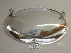 Good English Art Deco Modernist Harrods London Silver Plate Dish Circa 1935