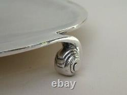 Good English Art Deco Modernist Harrods London Silver Plate Dish Circa 1935