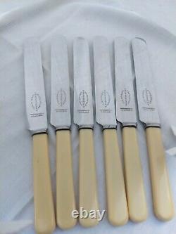 Good Original Complete Old English Cutlery Set Sheffield Silver Plate Oak Box