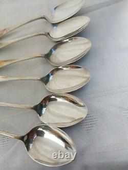 Good Original Complete Old English Cutlery Set Sheffield Silver Plate Oak Box