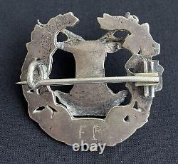 Gordon Highlanders Officers 3D Silver Plated Original Cap Badge