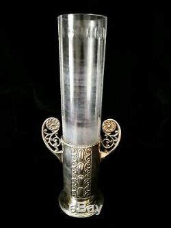 Gorgeous Wmf Art Nouveau, Jugendstil, Secessionist Silver Plated Vase