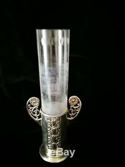 Gorgeous Wmf Art Nouveau, Jugendstil, Secessionist Silver Plated Vase