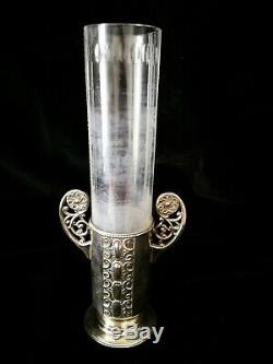 Gorgeous Wmf Art Nouveau, Jugendstil, Secessionist Silver Plated Vase