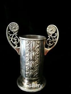 Gorgeous Wmf Art Nouveau, Jugendstil, Secessionist Silver Plated Vase