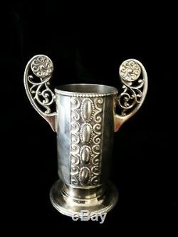 Gorgeous Wmf Art Nouveau, Jugendstil, Secessionist Silver Plated Vase