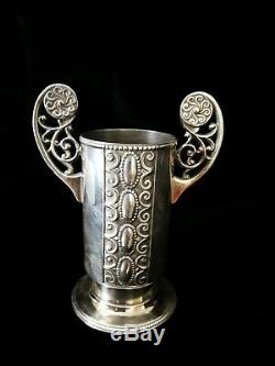 Gorgeous Wmf Art Nouveau, Jugendstil, Secessionist Silver Plated Vase