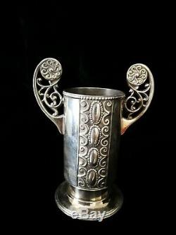 Gorgeous Wmf Art Nouveau, Jugendstil, Secessionist Silver Plated Vase