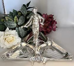 Gorgeous Wmf Geislingin Silver Plated German Figural Centerpiece 1905