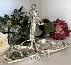 Gorgeous Wmf Geislingin Silver Plated German Figural Centerpiece 1905