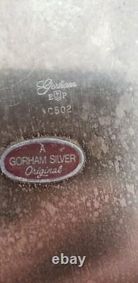 Gorham Original Silver Plate Platter YC 502 Signed Marked 12.5