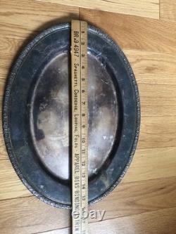 Gorham Vintage Sterling Silver Plate Tray 16 inch Original Made in USA-Rhode Is