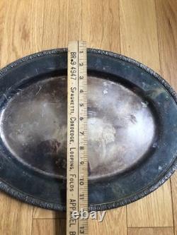 Gorham Vintage Sterling Silver Plate Tray 16 inch Original Made in USA-Rhode Is