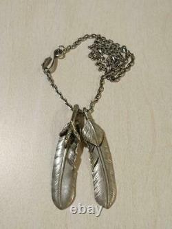 Goro's Silver Oversized Feather Chain Set Claw Original Free Shipping from Japan