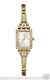 Guess Watch W0430L2 Scarlett. Yellow gold Plated Analog CZ Original New Square