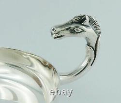 HERMES Vintage Silver Plated Horse Head Pin Tray
