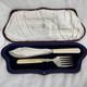 Hallmarked Antique Silver Serving Set, Glasgow 1919, 260g, Original Fitted Case