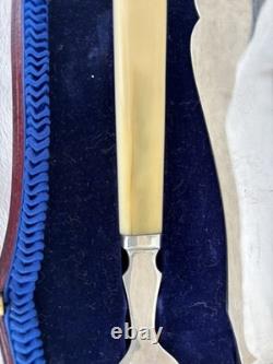 Hallmarked Antique Silver Serving Set, Glasgow 1919, 260g, Original Fitted Case