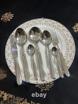 Handmade Premium Sterling Silver Luxury Cutlery Set for 8 Persons 44pcs with Box