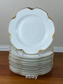 Haviland Limoges Silver Anniversary 7 ½ Salad Plate Set of 10 EUC