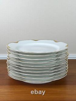 Haviland Limoges Silver Anniversary 7 ½ Salad Plate Set of 10 EUC