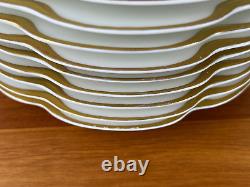 Haviland Limoges Silver Anniversary 7 ½ Salad Plate Set of 10 EUC