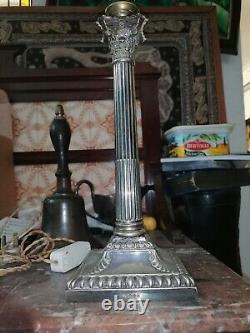 Hawksworth Eyre & Co Silver Plated Antique Lamp Victorian Very Rare