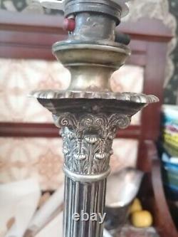 Hawksworth Eyre & Co Silver Plated Antique Lamp Victorian Very Rare