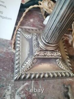 Hawksworth Eyre & Co Silver Plated Antique Lamp Victorian Very Rare