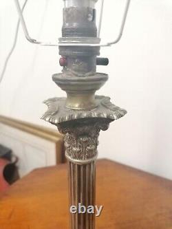 Hawksworth Eyre & Co Silver Plated Antique Lamp Victorian Very Rare