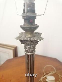 Hawksworth Eyre & Co Silver Plated Antique Lamp Victorian Very Rare