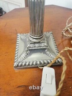 Hawksworth Eyre & Co Silver Plated Antique Lamp Victorian Very Rare