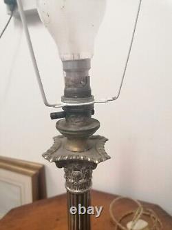 Hawksworth Eyre & Co Silver Plated Antique Lamp Victorian Very Rare