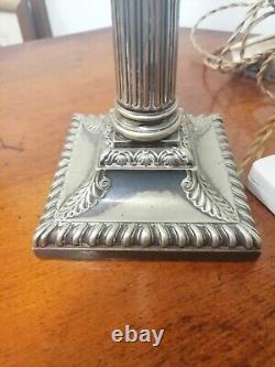 Hawksworth Eyre & Co Silver Plated Antique Lamp Victorian Very Rare