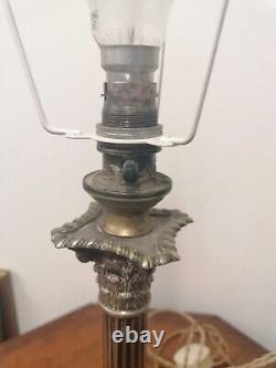 Hawksworth Eyre & Co Silver Plated Antique Lamp Victorian Very Rare