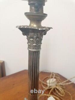 Hawksworth Eyre & Co Silver Plated Antique Lamp Victorian Very Rare