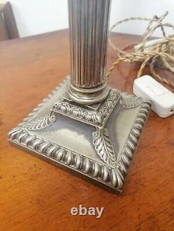 Hawksworth Eyre & Co Silver Plated Antique Lamp Victorian Very Rare