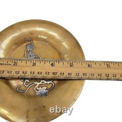 Heintz Metal Shop Sterling on Bronze Art Nouveau Arts & Crafts Plate