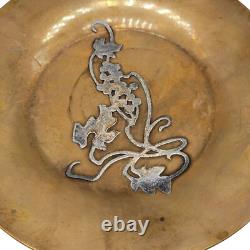 Heintz Metal Shop Sterling on Bronze Art Nouveau Arts & Crafts Plate