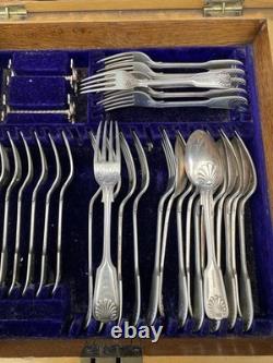 Henry Hobson & Sons Antique Silver Cutlery Set In Original Box