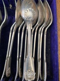 Henry Hobson & Sons Antique Silver Cutlery Set In Original Box