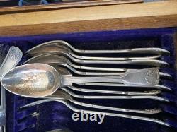 Henry Hobson & Sons Antique Silver Cutlery Set In Original Box