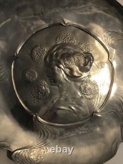 Hermann Gradl pewter Silvered Large Plate Dish